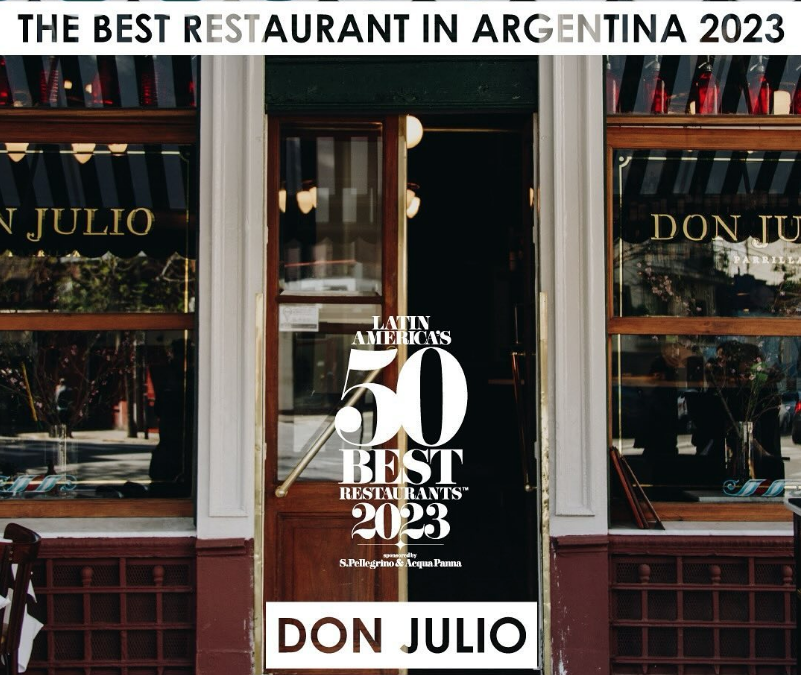 Latin America’s 50 Best Restaurants. don julio mejor restaurante de argentina y de buenos aires