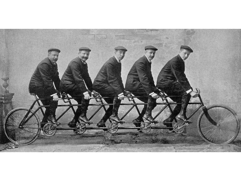 La romántica historia de la invención del tandem ciclista - We
