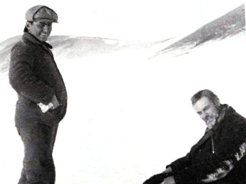José María Sobral en la antártida nieve frio y Nordenskjöld