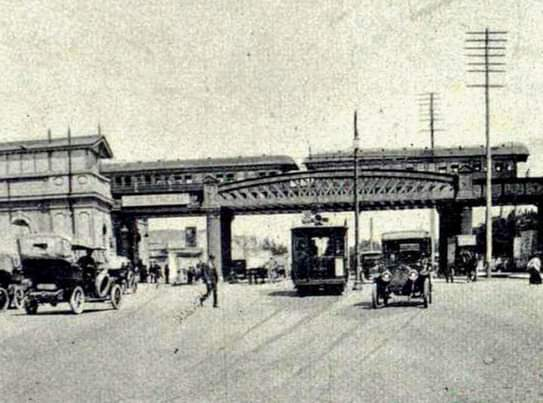 puente pacífico estación de tren en 1920 buenos aires palermo