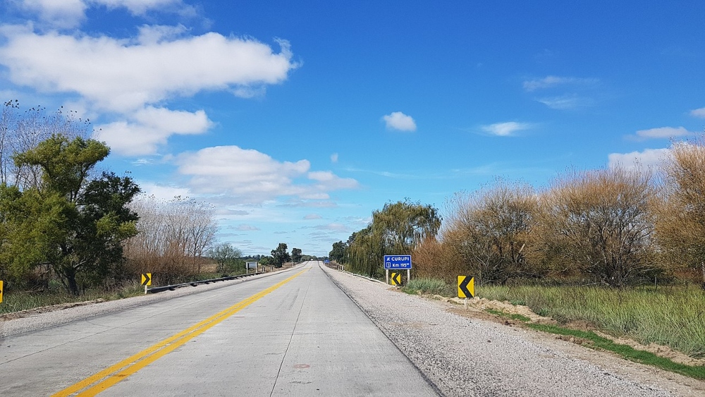 Paisajes que rodean a la ruta nacional más larga de Uruguay. 