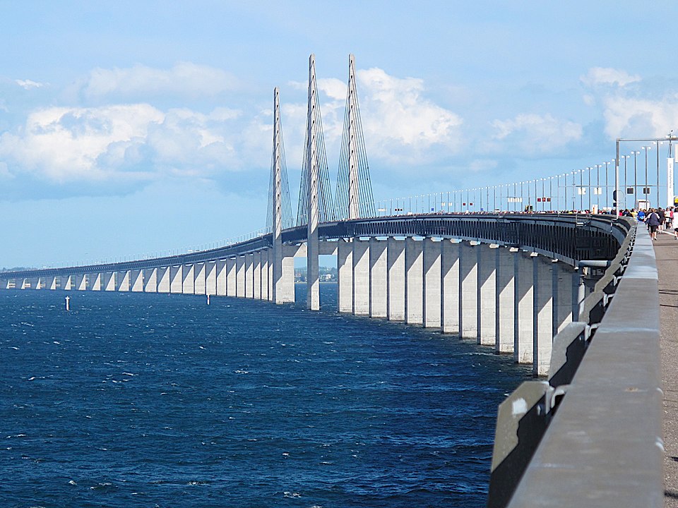 Estructura del puente Øresund.