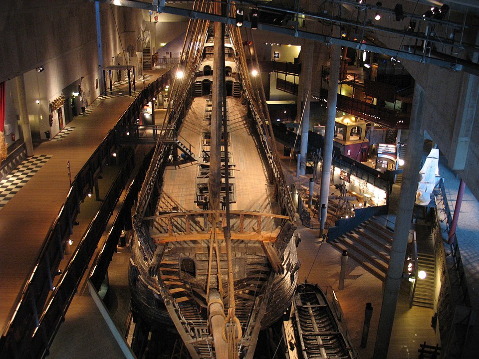 Toma aérea de la estructura del Vasa.