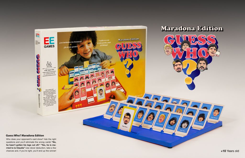  juego de mesa de Maradona en formato Guess Who (Adivina Quién)