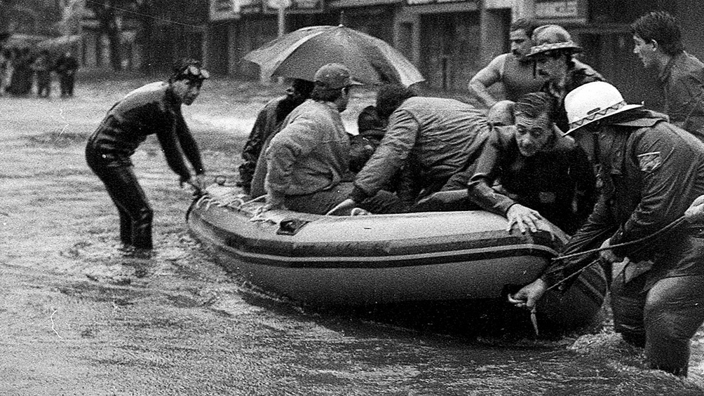 Personas rescatadas durante la "tormenta del siglo". 