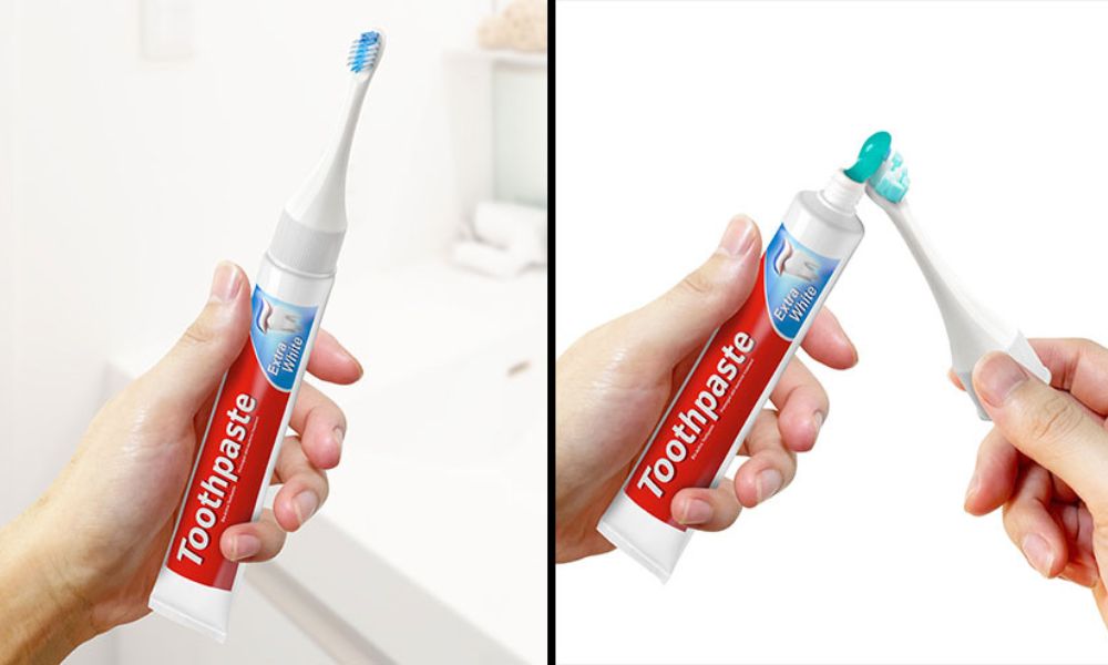 Cepillo y pasta de dientes