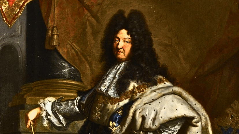 luis XIV, el rey que estuvo durante más tiempo en el trono, el reinado más largo de la historia del mundo. rey de francia