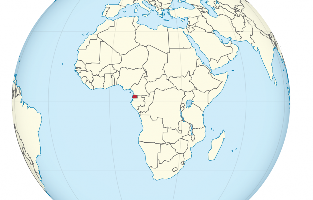 ubicación de guinea ecuatorial en mapa centrado en áfrica