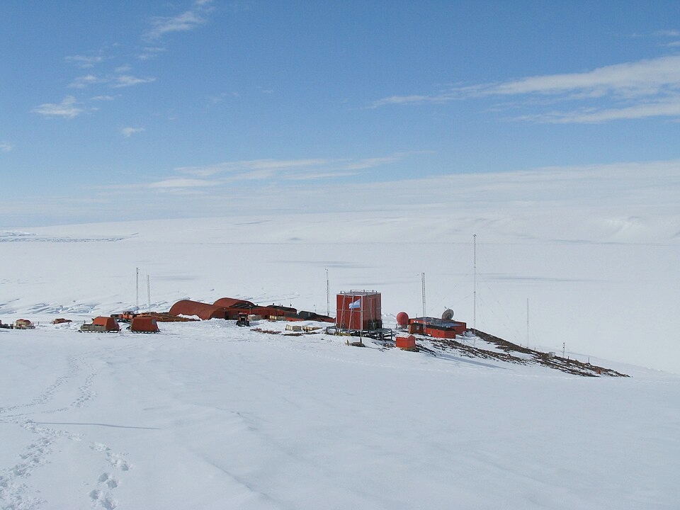 Vista panorámica de la base antártica argentina más austral del mundo. 