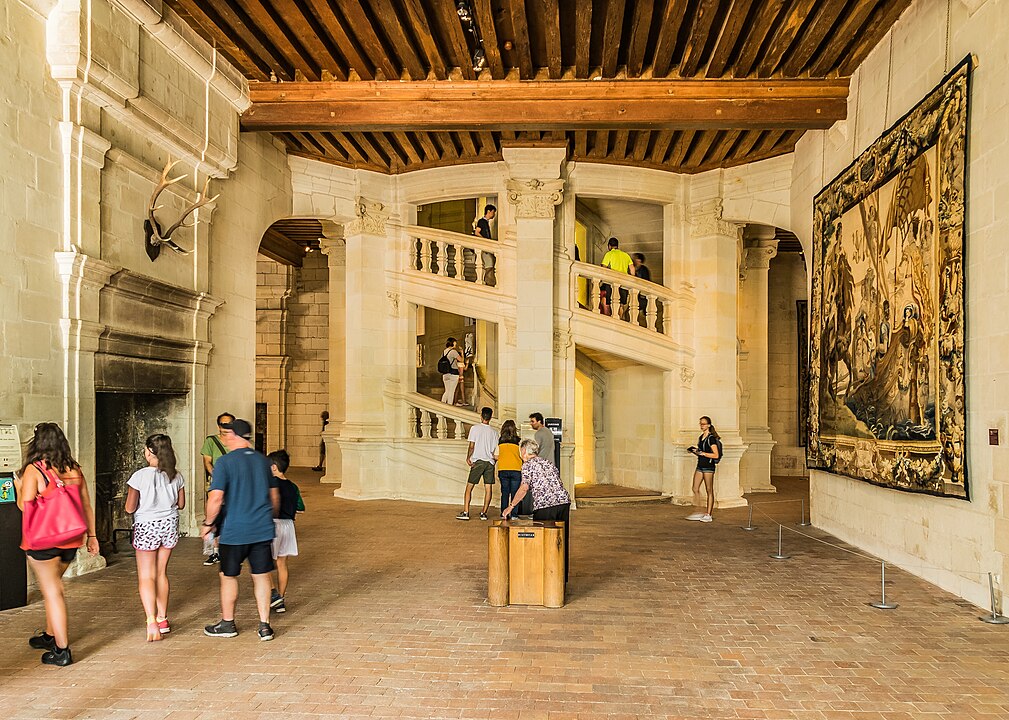 Interior del Castillo de Chambord. 
