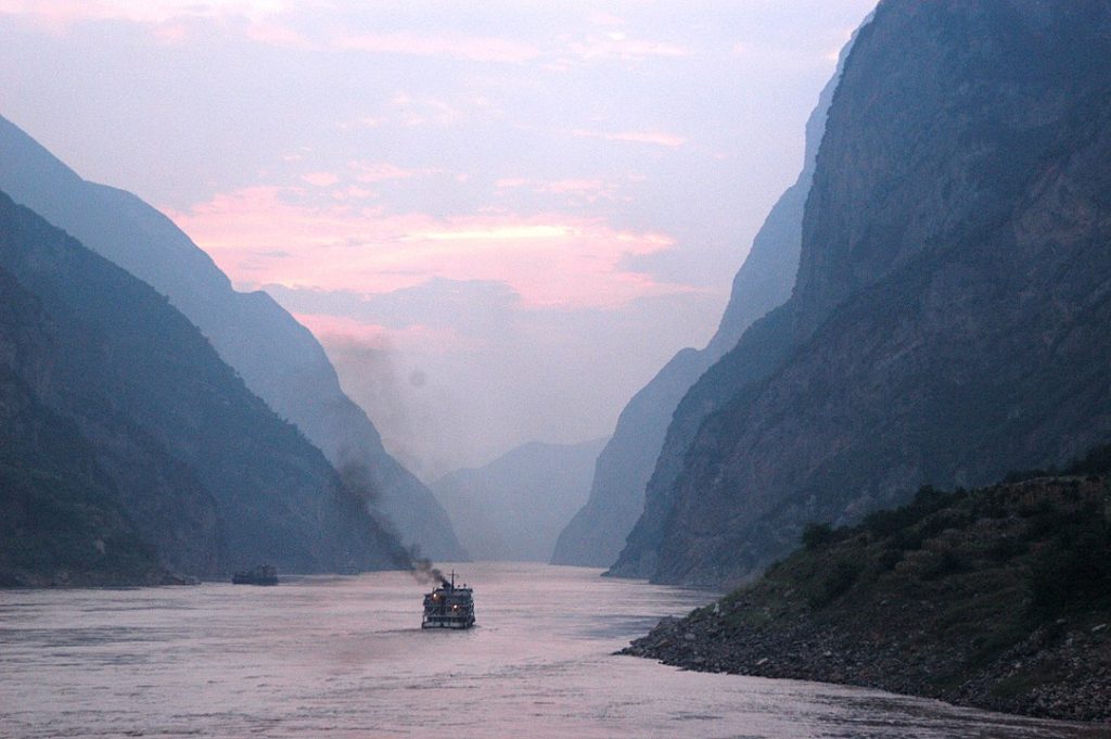 Naturaleza del río Yangtsé.