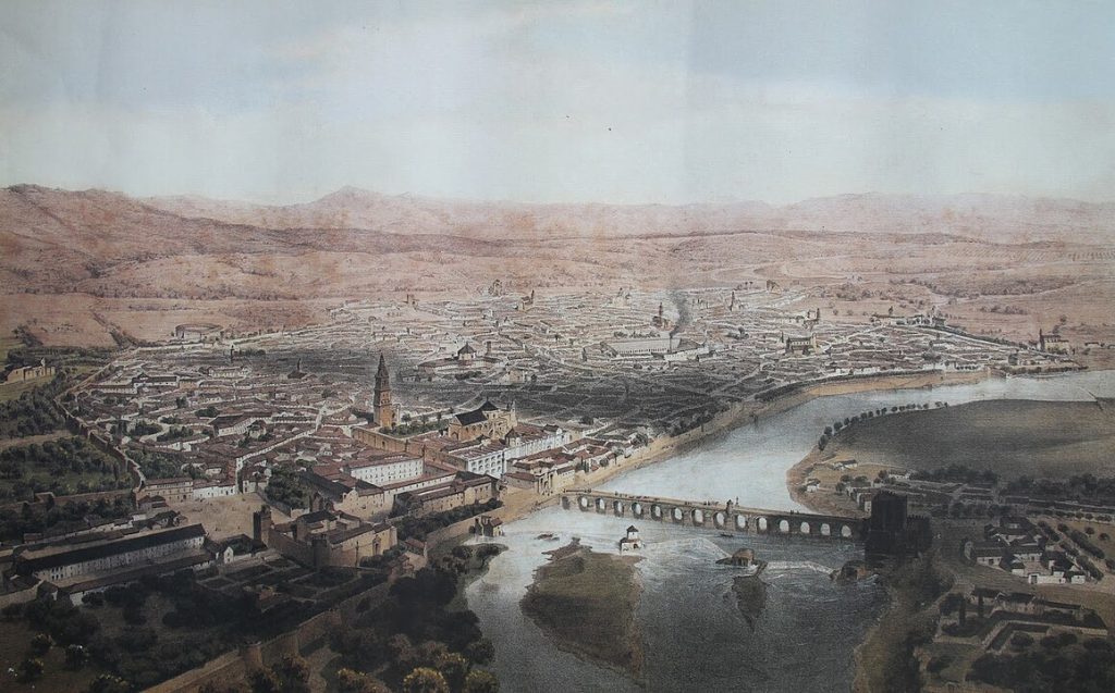 Puente Romano de Córdoba en 1860.