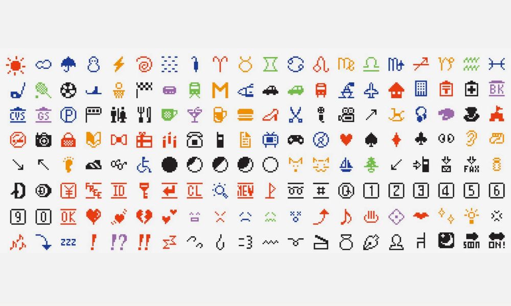 Los primeros emojis, creados por Shigetaka Kurita