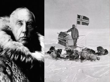 Primera expedición a la Antártida de Roald Amundsen y sus perros de raza