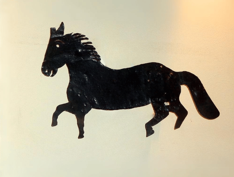 veleta de caballito en forma de caballo