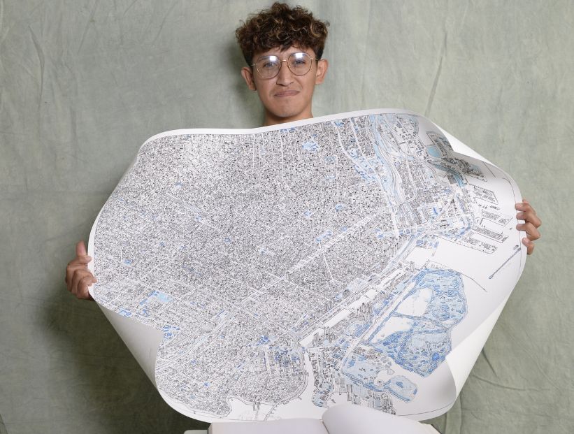 Abraham dibuja mapas