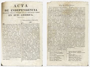 Acta de la Independencia argentina, 9 de julio de 1816
