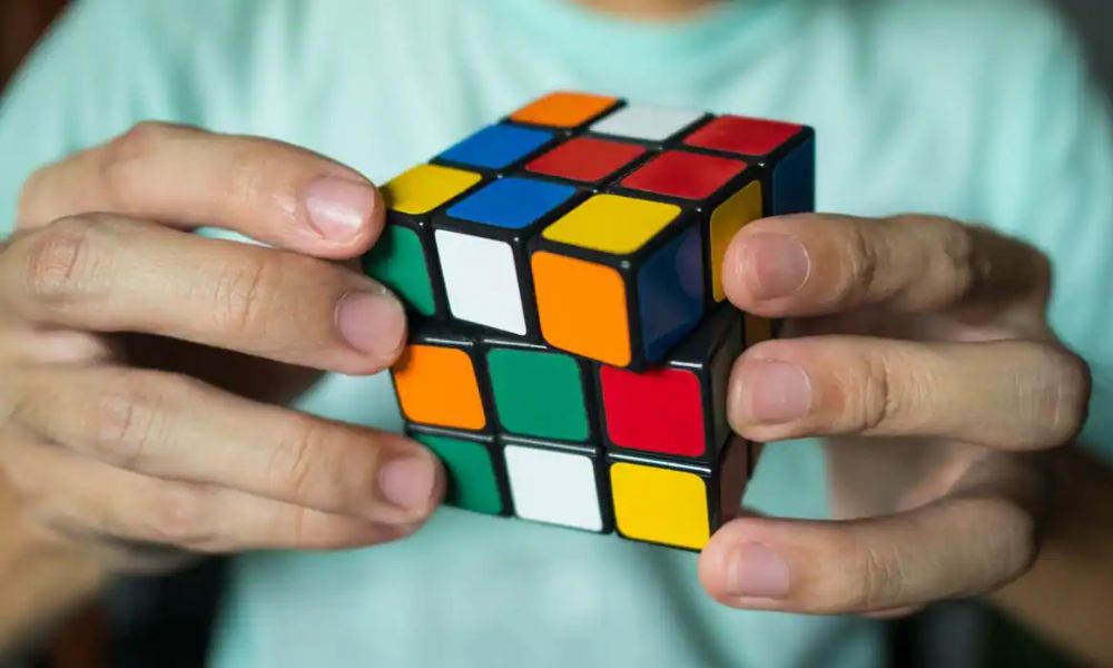Cubo Rubik de colores.