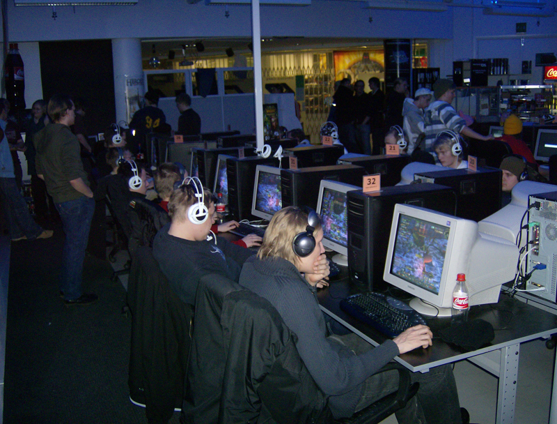 Un cibercafé destinado a los videojuegos. 