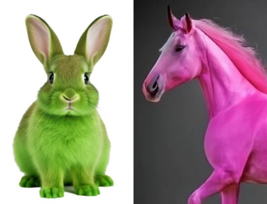 ¿Existen mamíferos con pelaje celeste, verde o rosa?