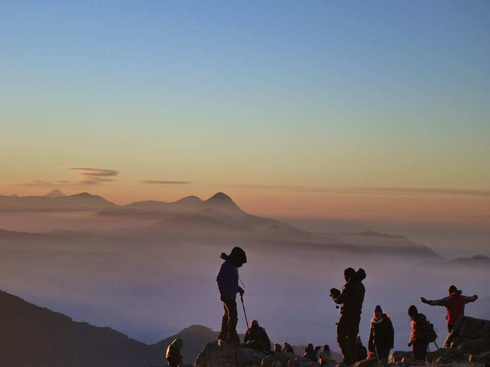 Amanecer en la montaña más alta de América Central. 