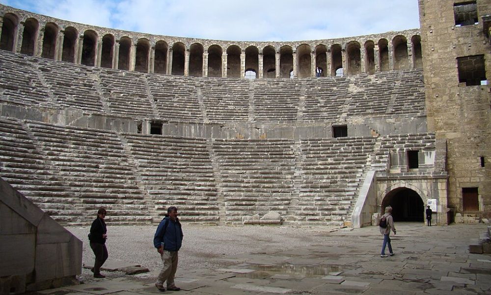 Estructura del Teatro de Aspendos. 