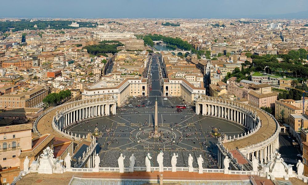 Ciudad del Vaticano, uno de los países que no tienen aeropuertos. 