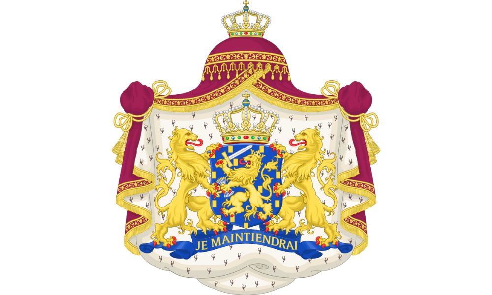 Escudo real de Países Bajos.