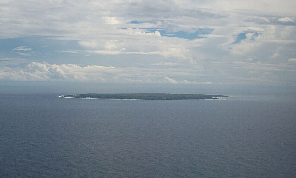 Vista aérea del país insular más pequeño del mundo. 