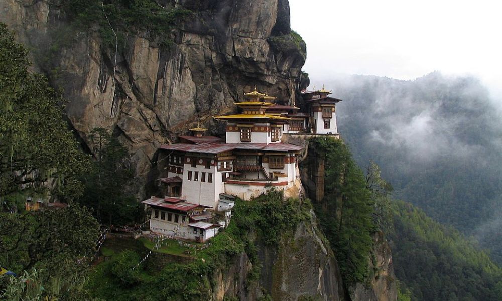Montañas de Bután, uno de los países más montañosos del mundo. 