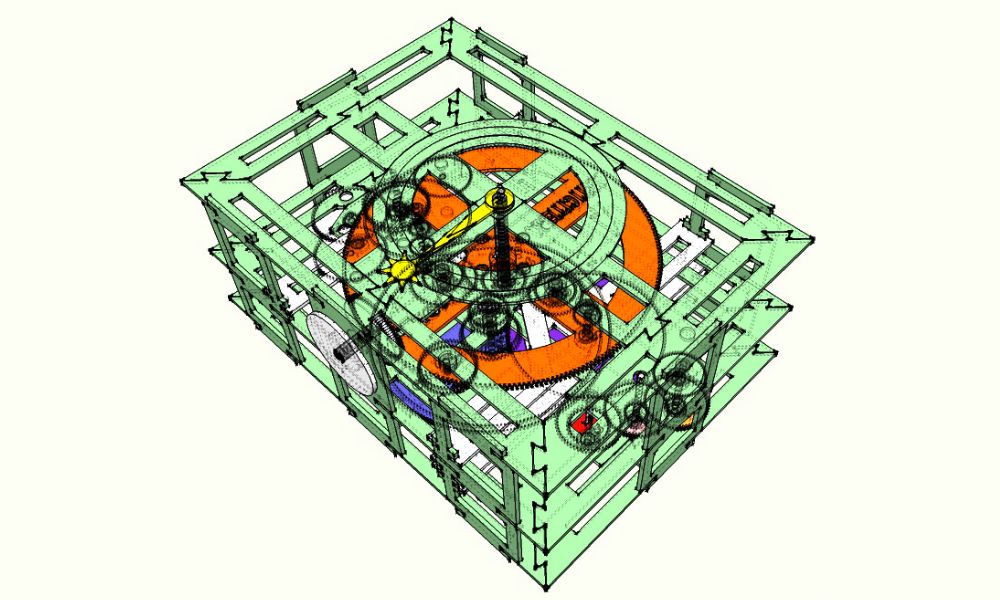 Diseño para impresión 3D de la primera computadora analógica de la historia