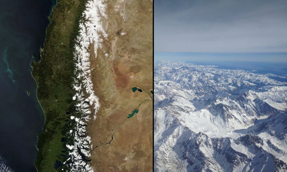 La frontera más larga de Sudamérica está entre Chile y Argentina, en la Cordillera de los Andes.