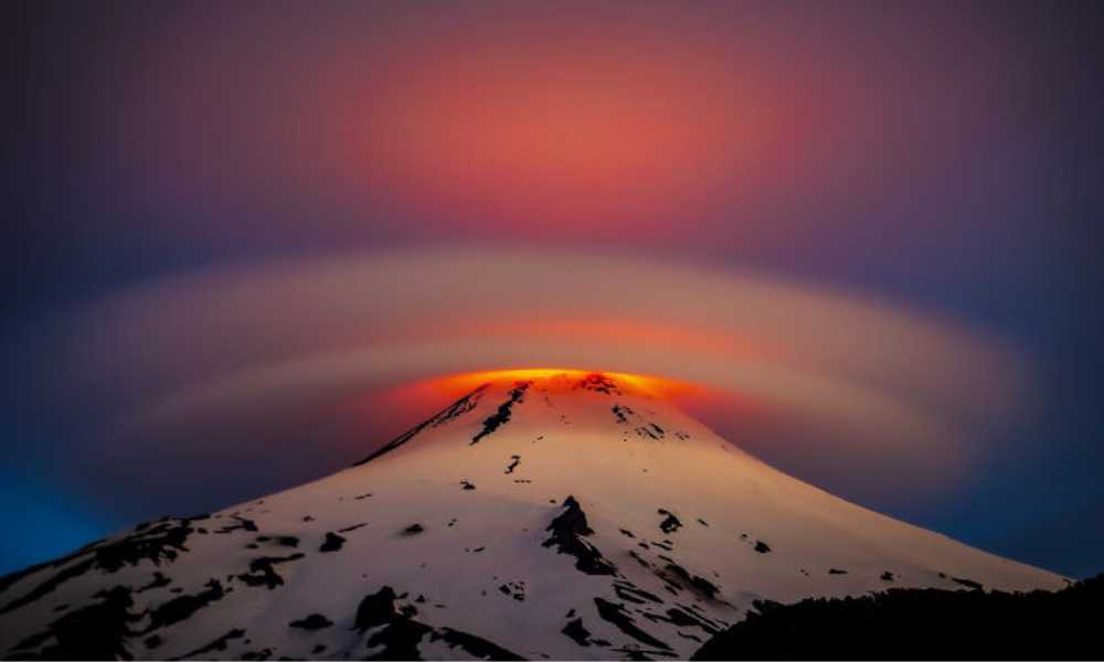 Foto de un volcán