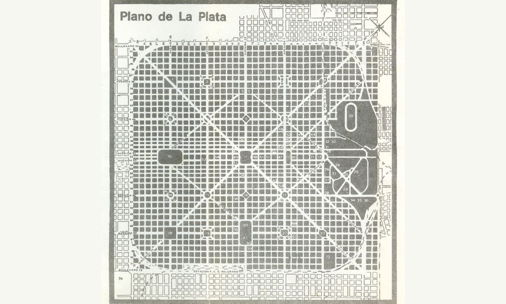 Planos antiguos de La Plata.