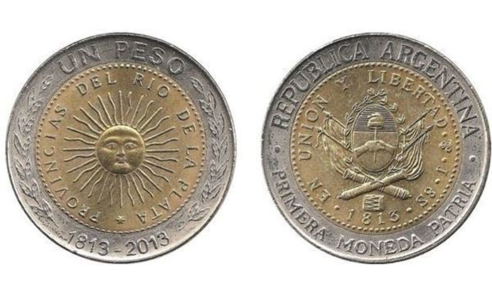 13 de marzo - Moneda de un peso del Bicentenario