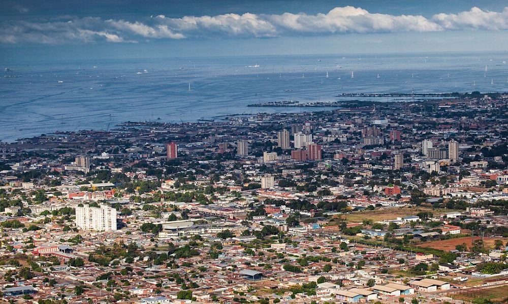 Vista del municipio de Lagunillas, donde está la ciudad más baja de Latinoamérica. 