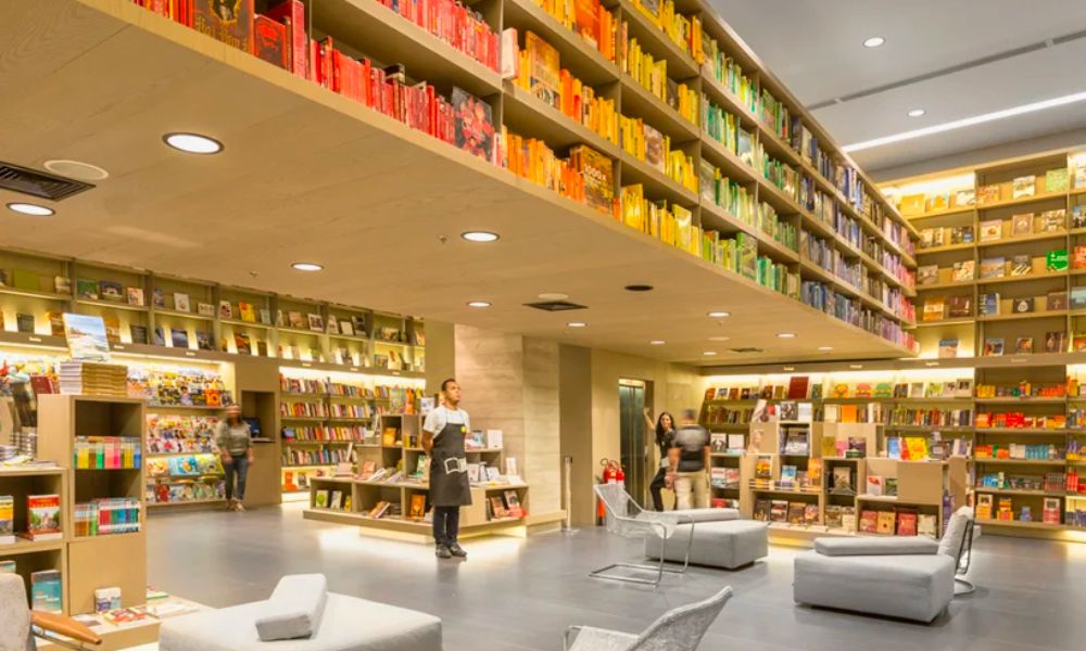 Una librería famosa por sus colores. 