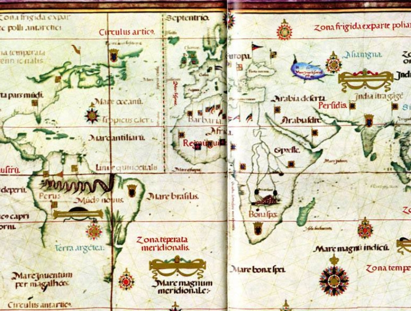 el primer mapa donde apareció "Argentina"