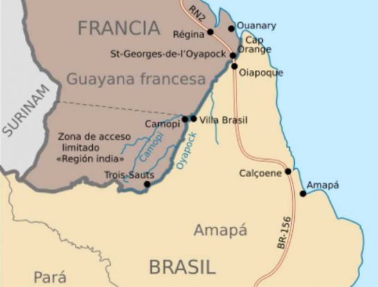 ¿Sabías que la frontera terrestre más extensa de Francia es con Brasil?