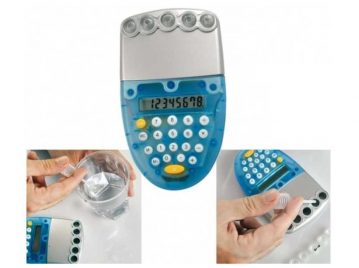 Calculadora que usa agua como batería