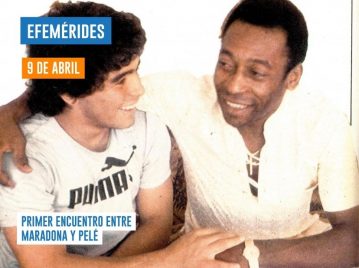 9 de abril - Maradona y Pelé