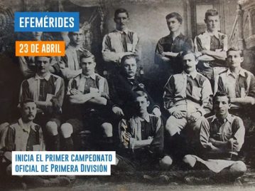 23 de abril - Primer campeonato oficial de la Primera División de Argentina