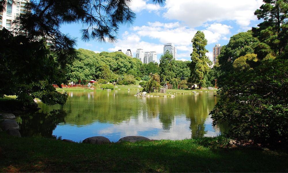 Paisajes del Jardín japonés de Buenos Aires. 