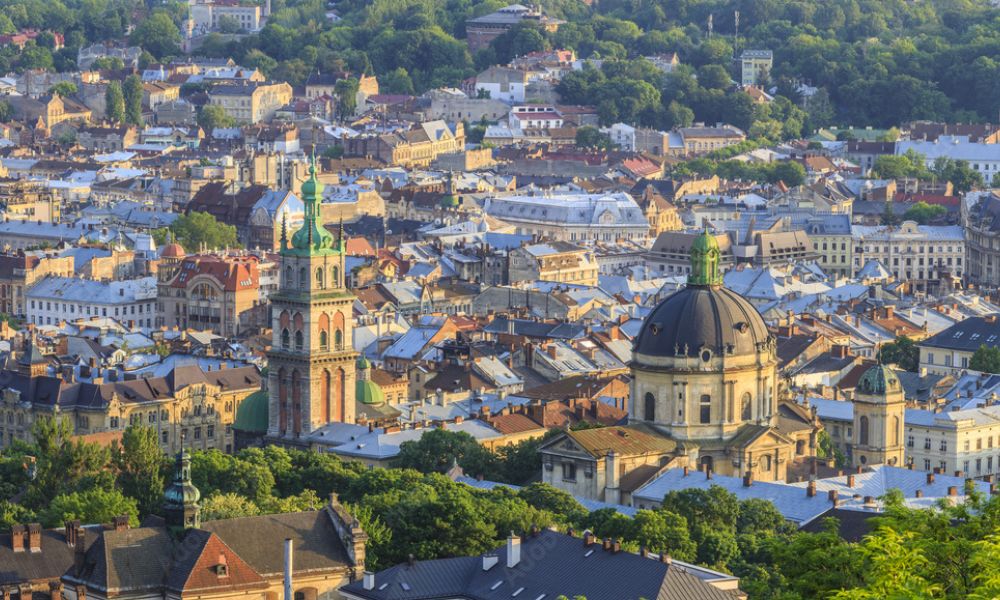 Centro histórico de Lviv (o Leópolis), en Ucrania - Patrimonio de la Humanidad en peligro.