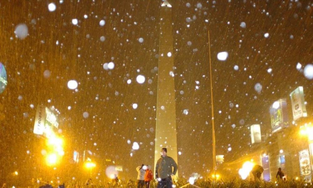 Buenos Aires bajo nieve