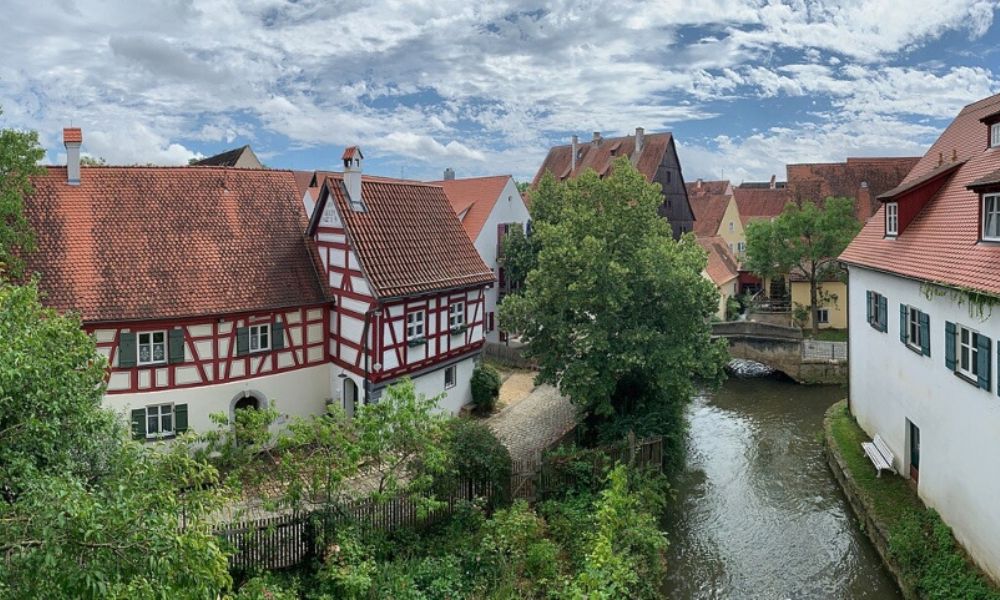 Vistas del centro de Nördlingen.