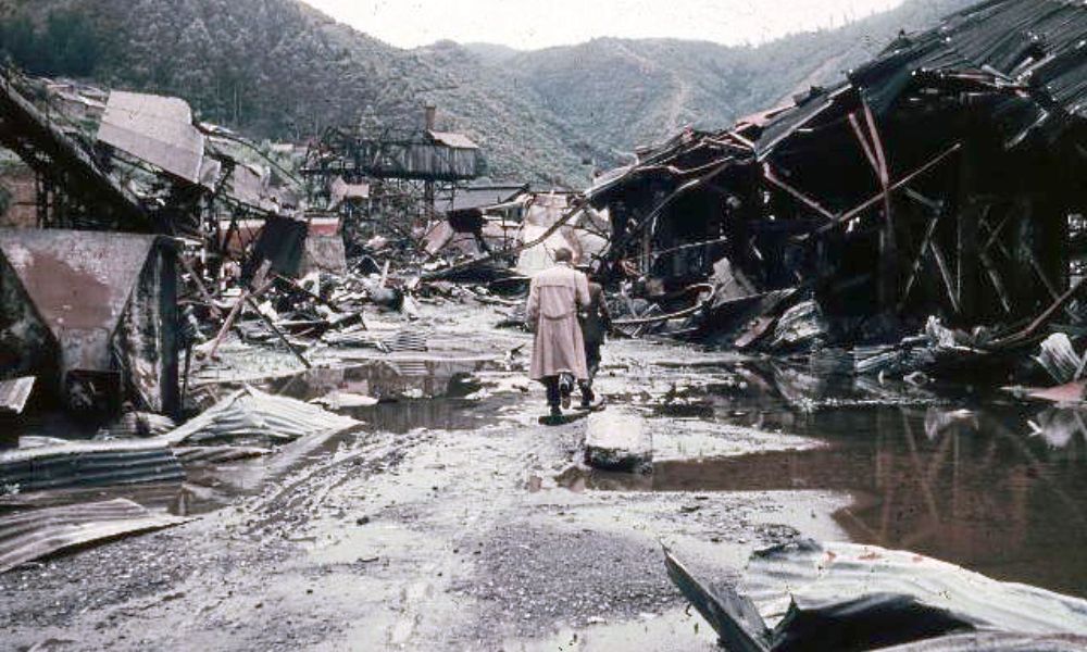 Imagen del desastre que causó el terremoto más potente de la historia. 