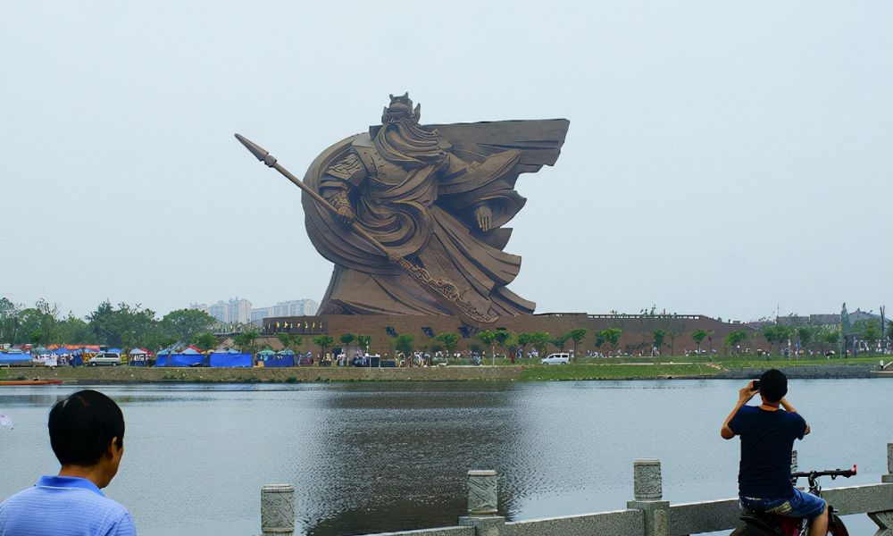 Escultura de Guan Yu en China. 