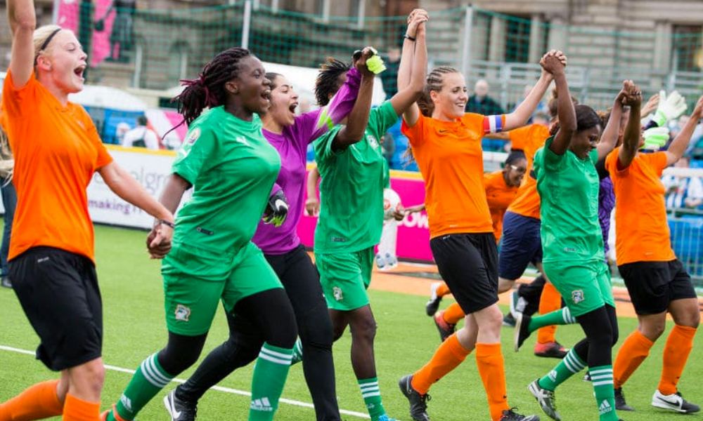 Jugadoras en el Homeless World Cup