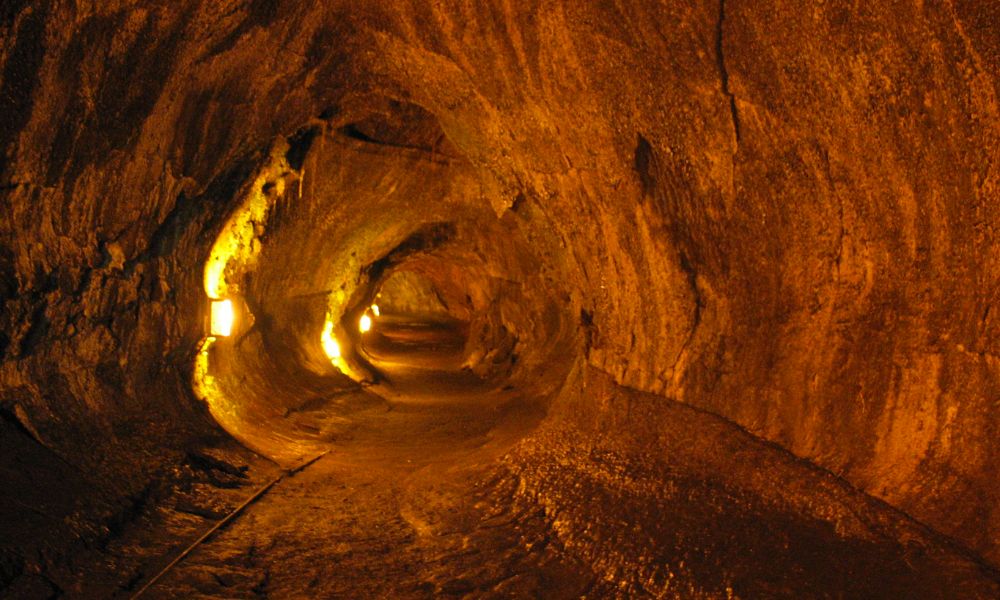 Cueva de lava en la ciudad más grande de Nueva Zelanda